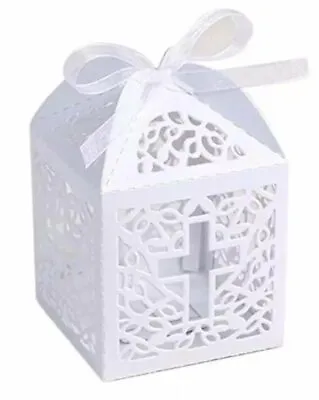 £4.99 • Buy Party Favor Boxes - Wedding, Christening, Baby Shower - Pack Of 10