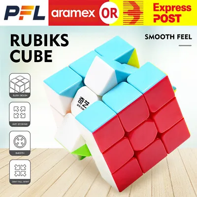 Magic Cube 3x3 4x4 Rubiks Cube Pyraminx Triangle Super Smooth Fast Speed Puzzle • $10.95