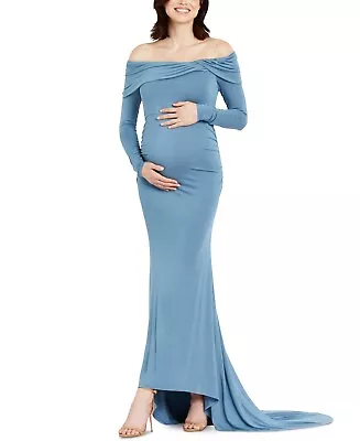 Motherhood Maternity Off-The-Shoulder Maxi Dress SIZE XS NWOT • $28.97