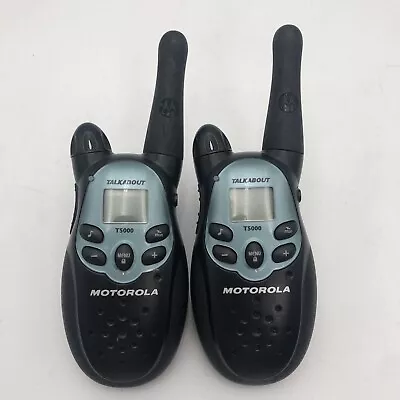 Lot Of 2 Motorola TalkAbout T5000 Radios 2-Way Walkie-Talkies UNTESTED READ A • $14.99