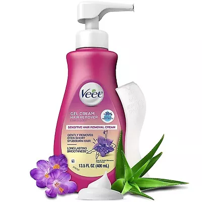 Veet Gel Cream Hair Remover Legs & Body Sensitive Hair Removal Cream 13.5oz NEW • $14.85