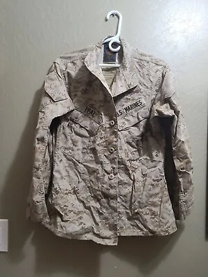 U.S.M.C DESERT MARPAT DIGITAL-CAMO JACKET Sz SMALL SHORT PROPPER • $19.99