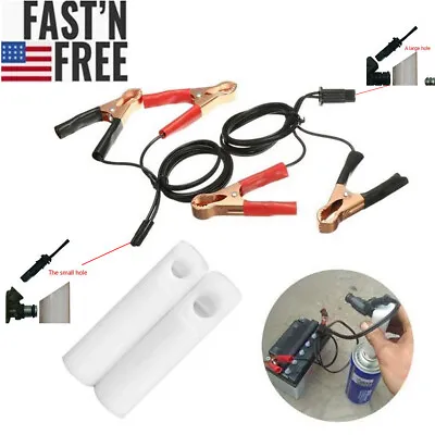 $10.99 • Buy Universal Fuel Injector Flush Cleaner Adapter DIY Kit Car Cleaning Tool+Nozzle