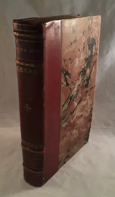 Antique French Leather Book Victor Hugo Oeuvres Completes Roman Xiv Hetzel • $25.46