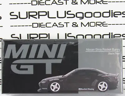 2023 Mini-GT Overseas Ed. RHD Black NISSAN SILVIA (S15) Rocket Bunny #MGT00602-R • $12.95