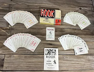 Vintage 1943 Rook Cards Game Parker Brothers Complete With Instructions AS-IS! • $17