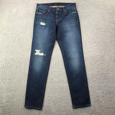 J BRAND Women's Size 25 AIDAN Ringer Wash Distressed Mid Rise Boyfriend Jeans • $24.99