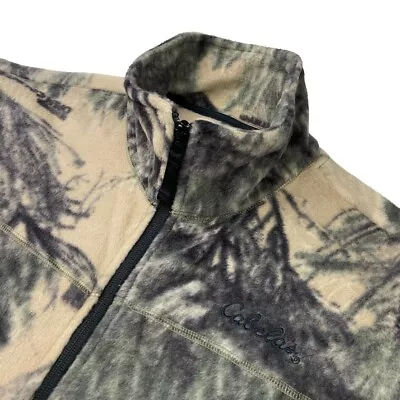 Cabela's Men's Full Zip Fleece Vest Camouflage • Medium • $19.99