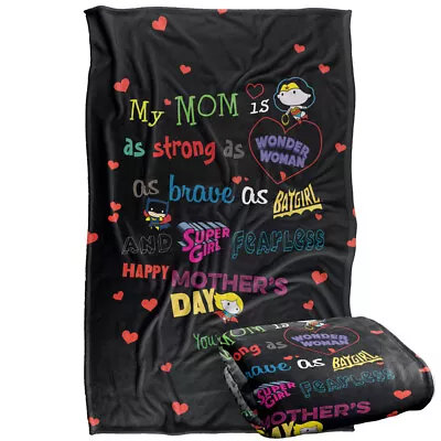 Justice League DC Mother's Day Kawaii Silky Touch Super Soft Throw Blanket • $37.99