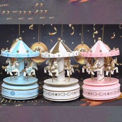 Carousel Merry-go-round Musical Box Carousel Music Box Kids Xmas/Birthday Gift • $15.92