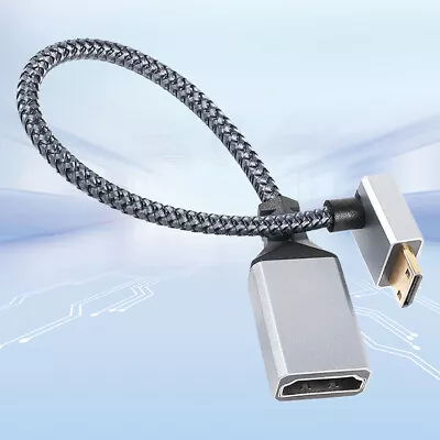 20CM Mini HDMI-Compatible Cable Adapter 4K@60HZ V2.0 Right Angled (up) • $7.39