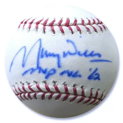 Maury Wills Signed Autographed MLB Baseball Dodgers  MVP NL '62  JSA TT40905 • $59.99