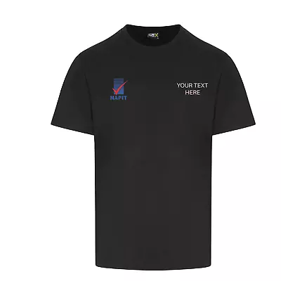 £10.99 • Buy Napit Electrician Embroidered  T-shirt - Personalised With Your Company Name
