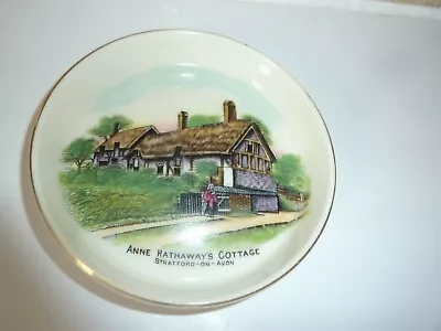 £14 • Buy Goss China 10.4 Cm Dish /coaster -anne Hatherway's Cottage-stratford Crest Image