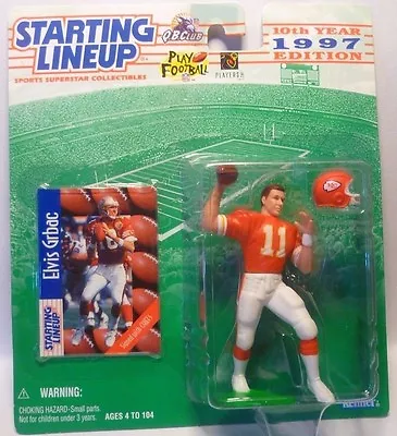 1997  ELVIS GRBAC  - Starting Lineup - SLU - Sports Figurine -KANSAS CITY CHIEFS • $15.95