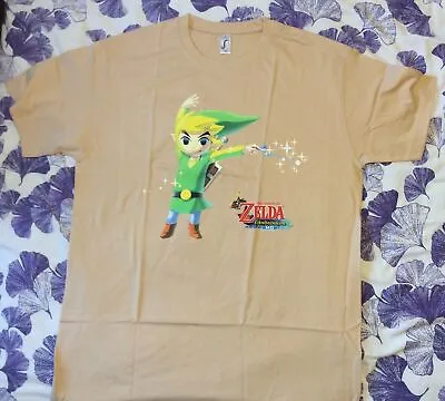 The Legend Of Zelda The Wind Walker Promo T-Shirt Size Large Fawn Nintendo NEW • £8