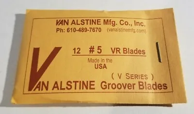 Van Alstine Round Bottom Tire Groover Blades 12 Pack Grooving VR #5 5/32  • $16.99