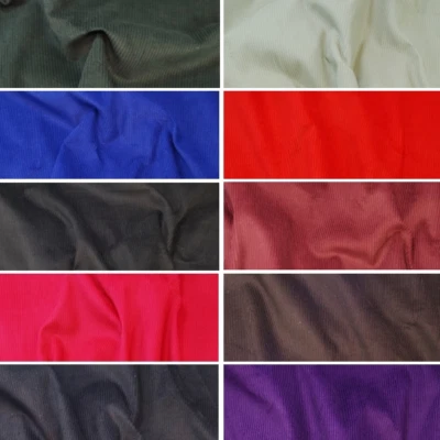 £1.50 • Buy 100% Cotton Corduroy Fabric 8 Wale Material Soft Furnishings Upholstery Dress