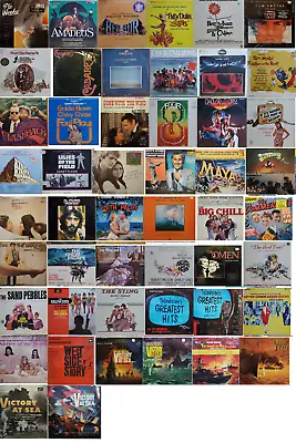 Lot Vtg. 50 Vinyl Movie Film Soundtrack Record Albums • $250