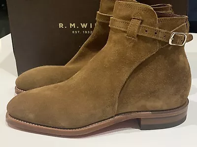 NEW RM Williams Buckle Boot Tobacco Suede Men’s Boots Dress Leather Shoes US9 • $449