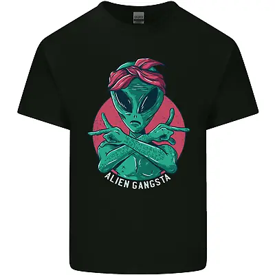 Funny Alien Gangster UFO 2Pac Rap Music Mens Cotton T-Shirt Tee Top • $19.62