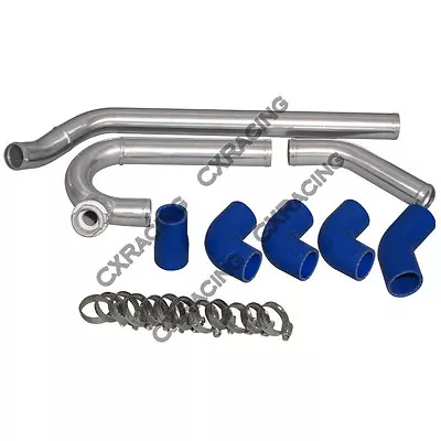 CXRacing Aluminum Radiator Hard Pipe Kit For 2JZGTE Subaru BRZ Scion FRS 2JZ-GTE • $129