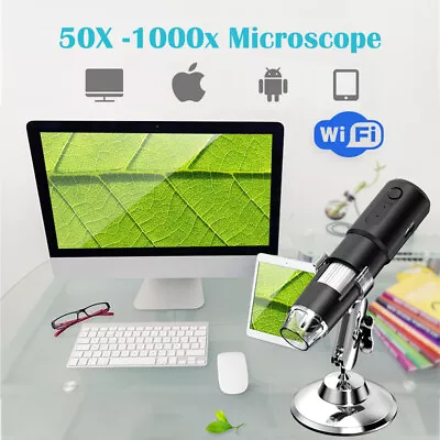 WIFI Digital Microscope Camera 1000x Coin Magnifier  For Ipad Soldering Scope • $26.99