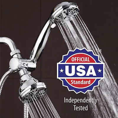 $24.99 • Buy AquaDance 30 Setting 3 Way Overhead Handheld Shower Head Combo With 5ft Hose