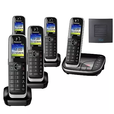 Panasonic KX-TGJ325 Cordless Phone Answer Machine Long Range 5 Handsets • £239.99