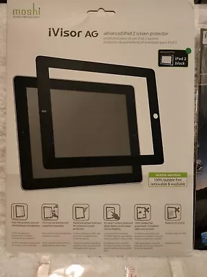 NEW Moshi IVisor Apple IPad 2 Screen Protector Black Matte Lot Of 4 Screen Guard • $7.99