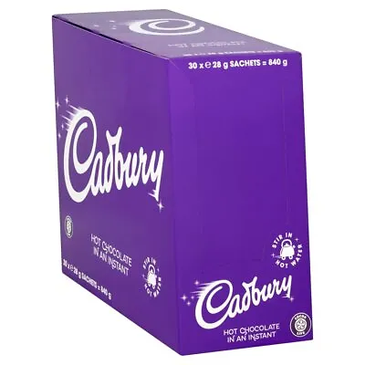 Hot Chocolate Instant Sachets 28g CADBURY Powder Drink Individually Packed Stick • £22.99