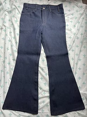 Vintage New Levis 684 Big Bell Bottoms Denim Jeans 34 Made In USA Orange Tab 70s • $150