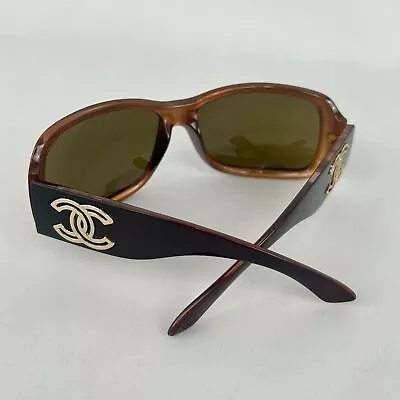 Vintage Chanel Brown Sunglasses With Interlocking C Logo • $180