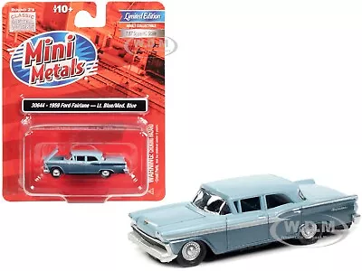 1959 Ford Fairlane Two-tone Blue 1/87 (ho) Model Car Classic Metal Works 30644 • $19.99