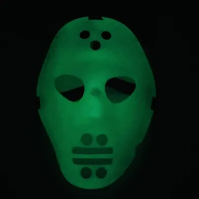 Vintage 1998 Halloween Hockey Goalie Mask Glow In The Dark Jason • $14.95