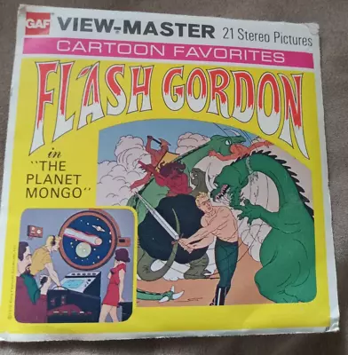 View-Master FLASH GORDON Planet Mongo 3-reel Packet B583 Complete ! • $8