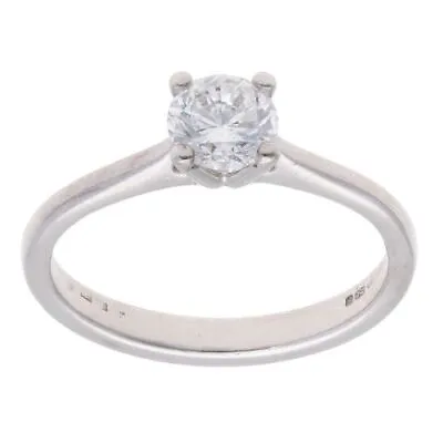 £649 • Buy Womens - 18ct White Gold 0.50ct Diamond Solitaire Ring