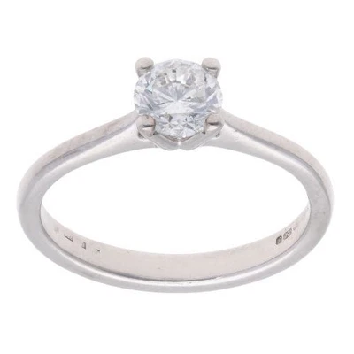£649 • Buy Womens - 18ct White Gold 0.50ct Diamond Solitaire Ring