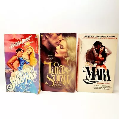 Vintage 3 PB Historical Romance Pirate Viking Tara's Song Burn On Sweet Fire Mar • $12