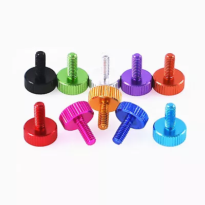 M4 M5 Knurled Thumb Screws Aluminum Alloy Computer Case Hand Grip Knob Bolts • £1.74