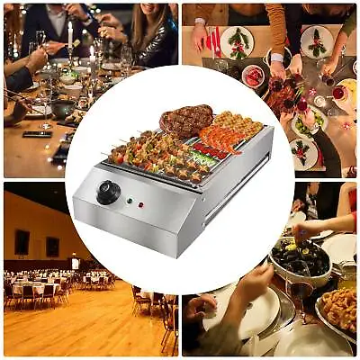 $63.90 • Buy Smokeless Electric Barbecue Oven Grill Equipment BBQ Machine Outdoor 110V 1600W