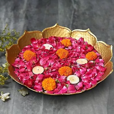 Decorative Bowl For Floating Flowers And Tea Light Candles Home Tr • $225.97