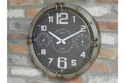 Watch Wall Clock | Industrial Chronograph Design | 41cm Diameter • $42.26