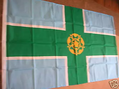 £6.75 • Buy Derbyshire County Uk Flag Flags 5'x3' Brand New