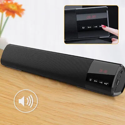 Portable Smart Car Bluetooth Speaker Wireless Stereo Bass Micro USB/TF/FM Radio • $26