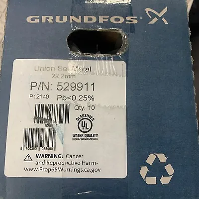 Grundfos 529911 3/4  Copper Sweat For Metal Grundfos Pump Union Set • $20