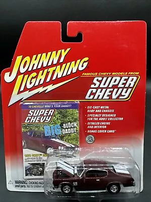 2002 Johnny Lightning Super Chevy RED 70 CHEVELLE BIG BLOCK Free Shipping • $14.99