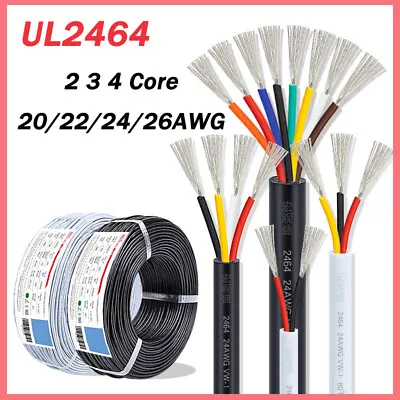 £36.18 • Buy Multicore Flexible PVC Cable Wire 2/3/4 Core Signal Control Cable 20/22/24/26AWG