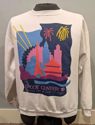 Vintage 90s Walt Disney World Epcot Center Rare Sweatshirt Crewneck Size XL • $60