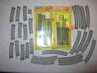 7. LOT Of  37  ATLAS #2402  4   And #2501 3  CURVE TRACK SECTIONS • $16.99